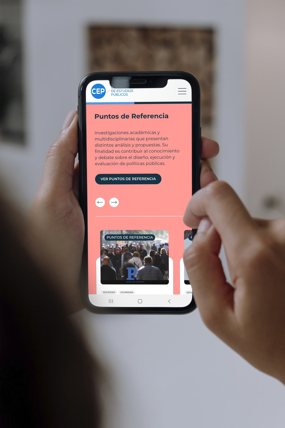 Diseño y desarrollo sitios Web CEP Chile realizado por la agencia Want Digital