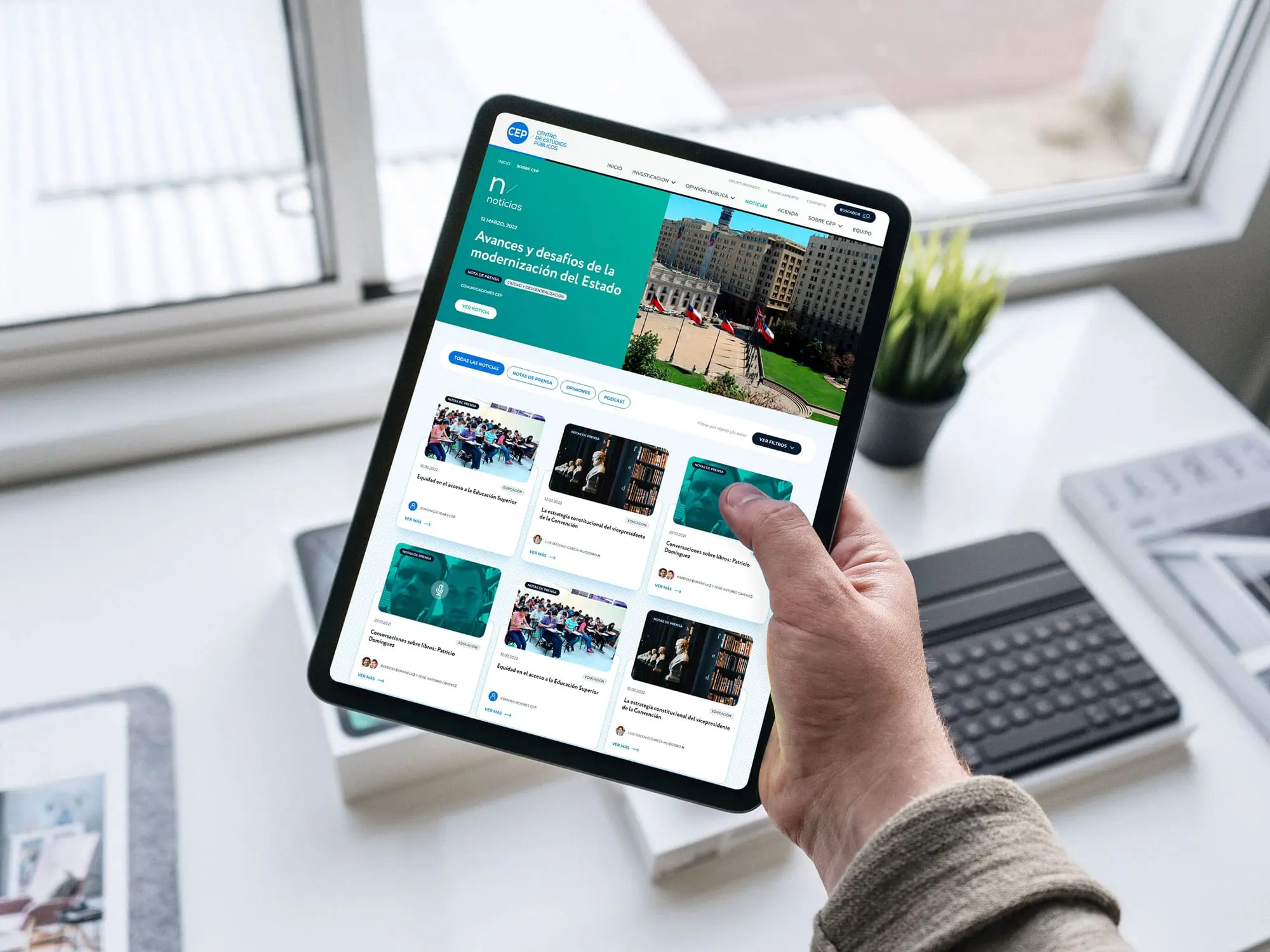 Diseño y desarrollo Sitio Web CEP Chile realizado por agencia Want Digital